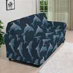 Dolphin Dot Pattern Print Sofa Cover