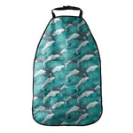 Dolphin Riding Waves Pattern Print Car Seat Organizers