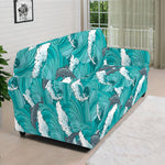 Dolphin Riding Waves Pattern Print Sofa Cover
