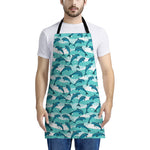 Dolphins In The Ocean Pattern Print Apron