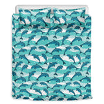 Dolphins In The Ocean Pattern Print Duvet Cover Bedding Set