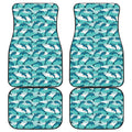 Dolphins In The Ocean Pattern Print Front and Back Car Floor Mats