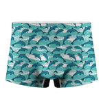 Dolphins In The Ocean Pattern Print Men's Boxer Briefs