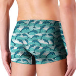 Dolphins In The Ocean Pattern Print Men's Boxer Briefs