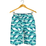 Dolphins In The Ocean Pattern Print Men's Shorts