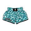 Dolphins In The Ocean Pattern Print Muay Thai Boxing Shorts