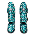 Dolphins In The Ocean Pattern Print Muay Thai Shin Guards