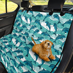 Dolphins In The Ocean Pattern Print Pet Car Back Seat Cover