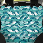 Dolphins In The Ocean Pattern Print Pet Car Back Seat Cover