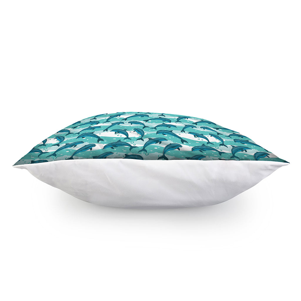 Dolphins In The Ocean Pattern Print Pillow Cover