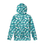 Dolphins In The Ocean Pattern Print Pullover Hoodie