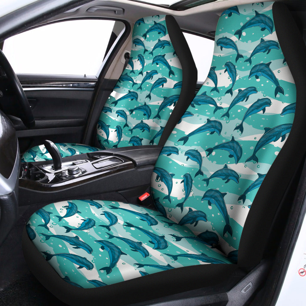 Dolphins In The Ocean Pattern Print Universal Fit Car Seat Covers