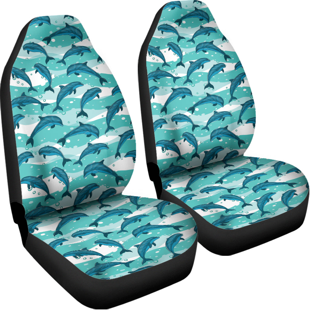 Dolphins In The Ocean Pattern Print Universal Fit Car Seat Covers