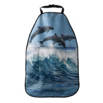 Dolphins Jumping Over Waves Print Car Seat Organizers