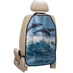 Dolphins Jumping Over Waves Print Car Seat Organizers