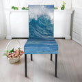 Dolphins Jumping Over Waves Print Dining Chair Slipcover