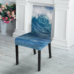 Dolphins Jumping Over Waves Print Dining Chair Slipcover