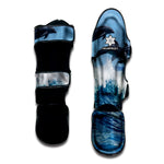 Dolphins Jumping Over Waves Print Muay Thai Shin Guard