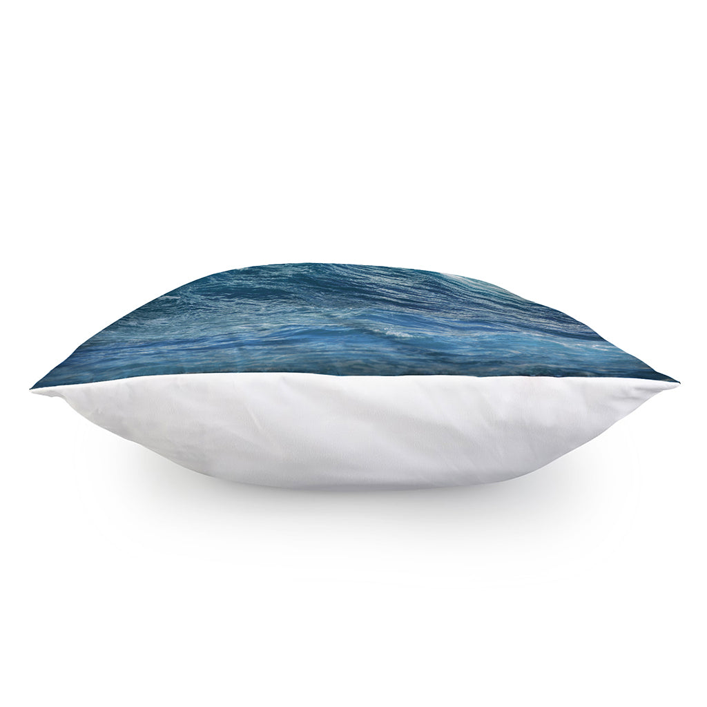 Dolphins Jumping Over Waves Print Pillow Cover