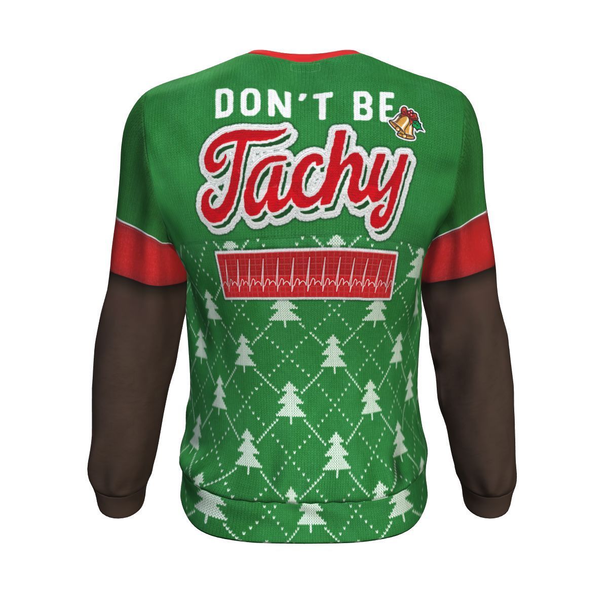 Don't Be Tachy Dark Skin Ugly Christmas Unisex Crewneck Sweatshirt GearFrost