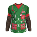 Don't Be Tachy Dark Skin Ugly Christmas Crewneck Sweatshirt