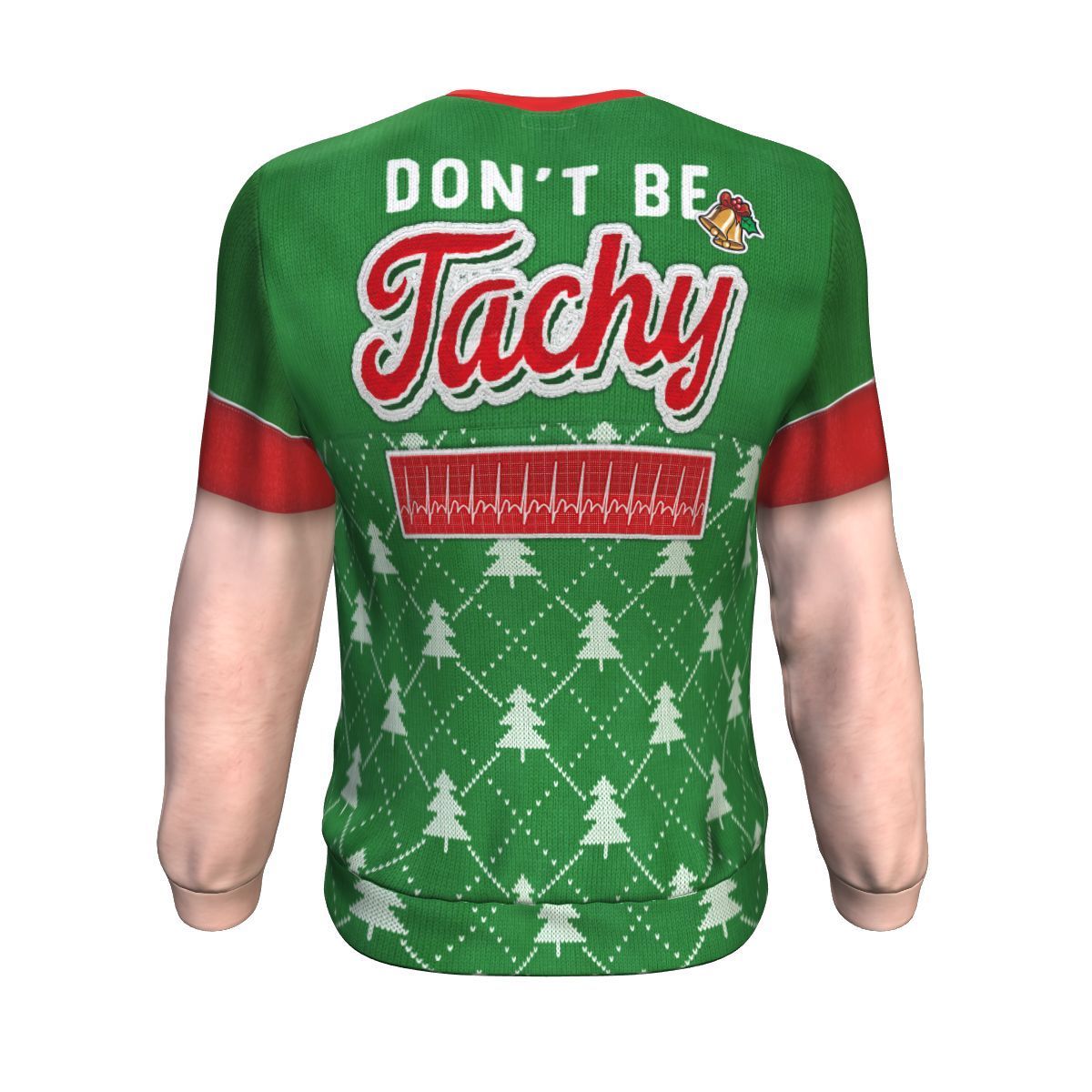 Don't Be Tachy Light Skin Ugly Christmas Unisex Crewneck Sweatshirt GearFrost