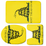 Don't Tread On Me Gadsden Flag Print 3 Piece Bath Mat Set