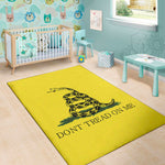 Don't Tread On Me Gadsden Flag Print Area Rug