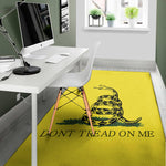 Don't Tread On Me Gadsden Flag Print Area Rug