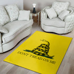 Don't Tread On Me Gadsden Flag Print Area Rug