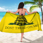 Don't Tread On Me Gadsden Flag Print Beach Sarong Wrap