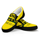 Don't Tread On Me Gadsden Flag Print Black Slip On Shoes