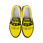 Don't Tread On Me Gadsden Flag Print Black Slip On Shoes