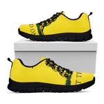Don't Tread On Me Gadsden Flag Print Black Sneakers