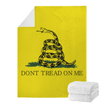 Don't Tread On Me Gadsden Flag Print Blanket