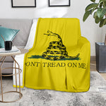Don't Tread On Me Gadsden Flag Print Blanket