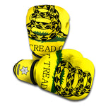 Don't Tread On Me Gadsden Flag Print Boxing Gloves