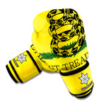 Don't Tread On Me Gadsden Flag Print Boxing Gloves