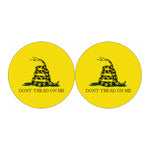 Don't Tread On Me Gadsden Flag Print Car Coasters