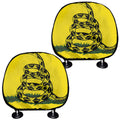 Don't Tread On Me Gadsden Flag Print Car Headrest Covers