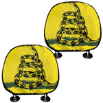 Don't Tread On Me Gadsden Flag Print Car Headrest Covers