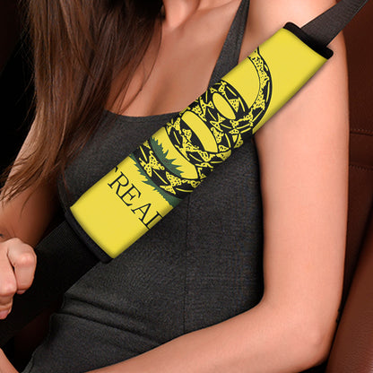 Don't Tread On Me Gadsden Flag Print Car Seat Belt Covers