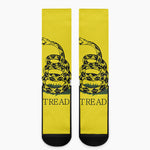 Don't Tread On Me Gadsden Flag Print Crew Socks