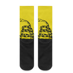 Don't Tread On Me Gadsden Flag Print Crew Socks