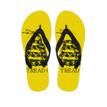 Don't Tread On Me Gadsden Flag Print Flip Flops