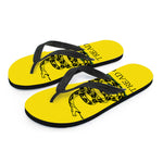 Don't Tread On Me Gadsden Flag Print Flip Flops