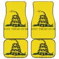 Don't Tread On Me Gadsden Flag Print Front and Back Car Floor Mats