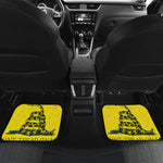 Don't Tread On Me Gadsden Flag Print Front and Back Car Floor Mats