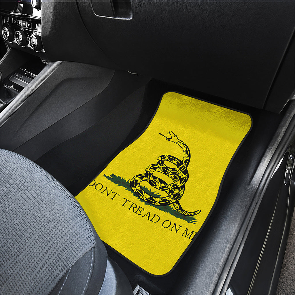 Don't Tread On Me Gadsden Flag Print Front and Back Car Floor Mats
