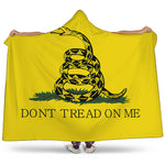 Don't Tread On Me Gadsden Flag Print Hooded Blanket